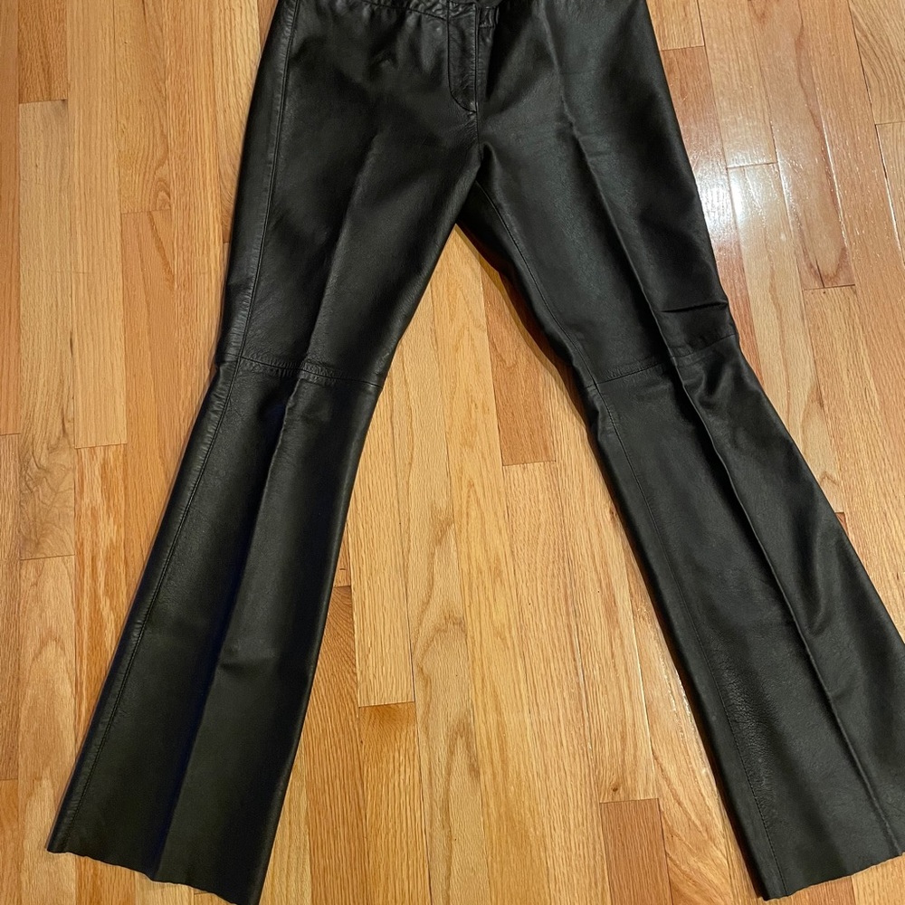 Women's ARDEN B. 100% leather black pants